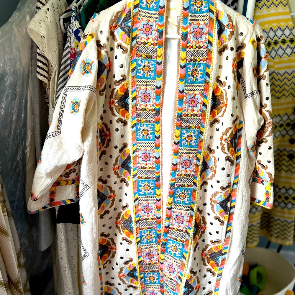 Dala Embroidered Kimono- 2018 Anthropologie Jacket